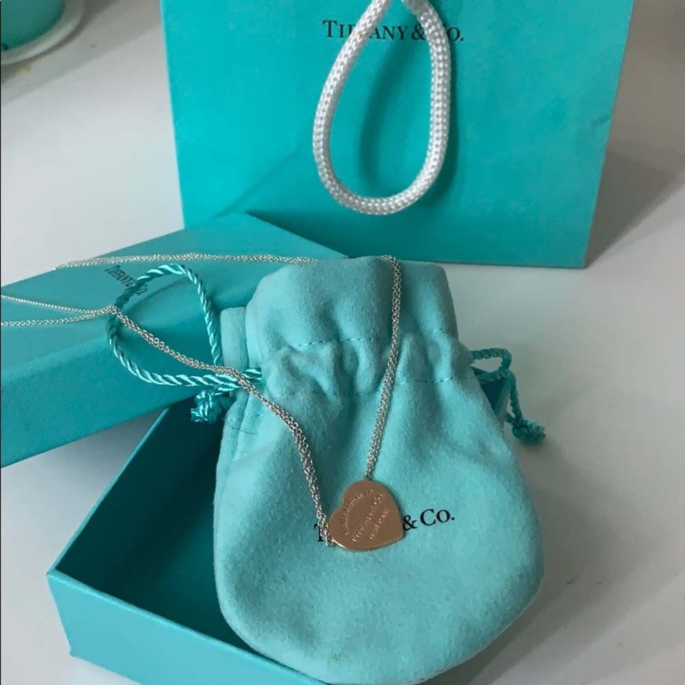 Tiffany and Co Rubedo Heart Tag Necklace